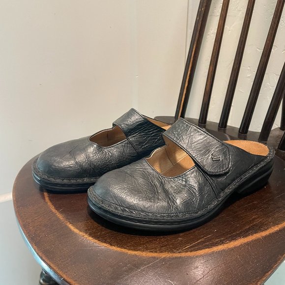 Finn Comfort Shoes Finn Comfort Stanford Dark Gray Leather Mary